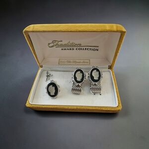 ROMAN Cufflinks & Tie Clip Set SEARS TRADITIONS AWARD COLLECTION